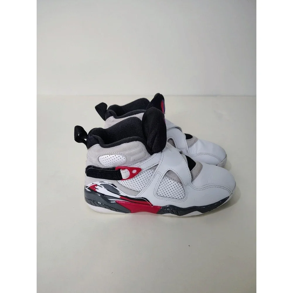 kids Jordan Air Jordan 8 Retro 'White and True Red 1y